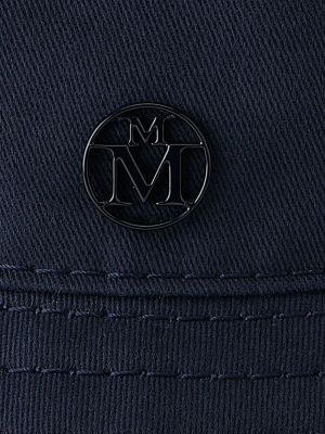 Bavlněný klobouk Maison Michel modrý