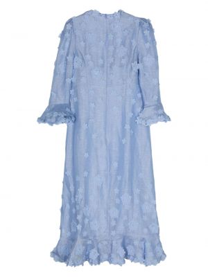 Midi šaty Zimmermann modré