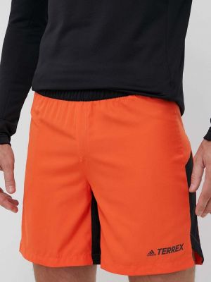 Slim fit sport rövidnadrág Adidas Terrex narancsszínű