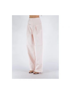 Pantalones de raso Nineminutes rosa