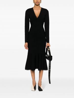 Vakarinė suknelė v formos iškirpte Victoria Beckham juoda