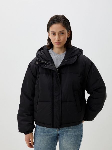 Утепленная демисезонная куртка Ichi черная