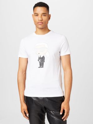 Priliehavé tričko Karl Lagerfeld biela