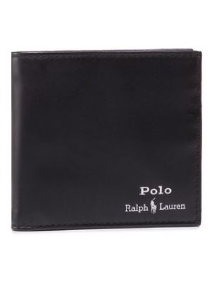 Portefeuille en cuir Polo Ralph Lauren noir