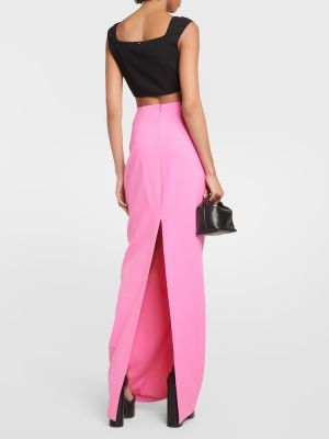 Maxi φούστα με ψηλή μέση Mã´not ροζ