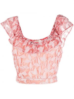 Crop top Loveshackfancy rosa