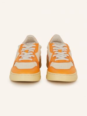 Sneakersy Autry pomarańczowe