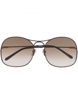 Oversized glasögon Chloé Eyewear brun