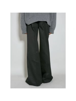 Pantalones de algodón Ann Demeulemeester negro