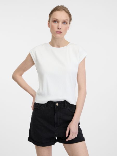 Μπλούζα με κοντό μανίκι Orsay λευκό