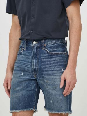 Kratke traper hlače Polo Ralph Lauren plava