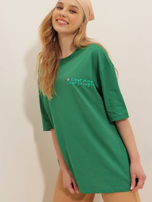 Tricou Trend Alaçatı Stili verde