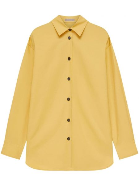 Medvilninė marškiniai su sagomis 12 Storeez geltona