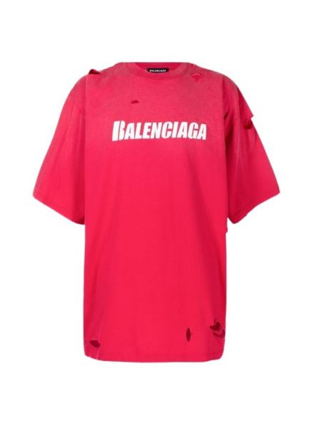 T-shirt Balenciaga, czerwony