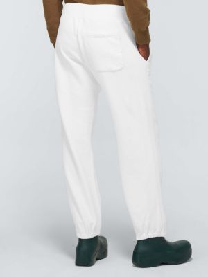 Памучни спортни панталони Undercover бяло