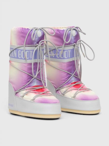 Čizme za snijeg tie-dye tie-dye Moon Boot ljubičasta