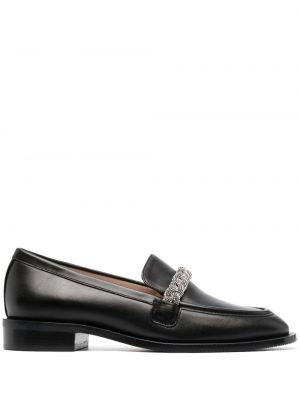 Pantofi loafer de cristal Stuart Weitzman negru