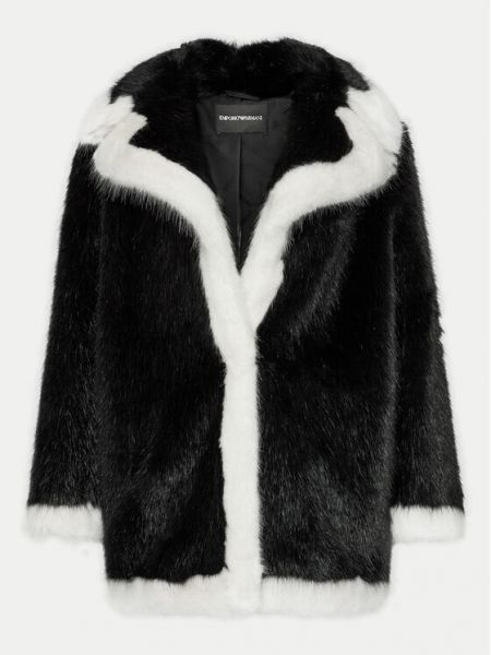 Manteau de fourrure Emporio Armani noir