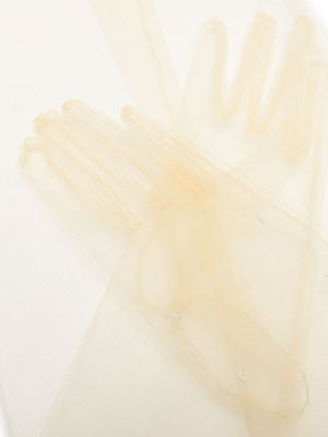 Przezroczyste rękawiczki Maison Margiela żółte