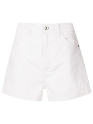 Kratke traper hlače Emporio Armani bijela