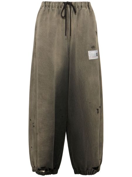 Pantalon de joggings en coton Mihara Yasuhiro noir