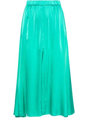 Hedvábné saténové sukně Forte Forte zelené