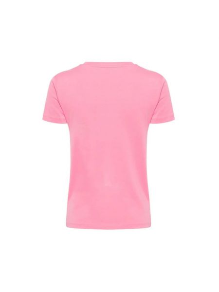 Koszulka z nadrukiem Moschino różowa