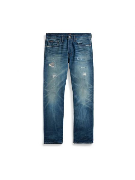 Niebieskie proste jeansy Polo Ralph Lauren