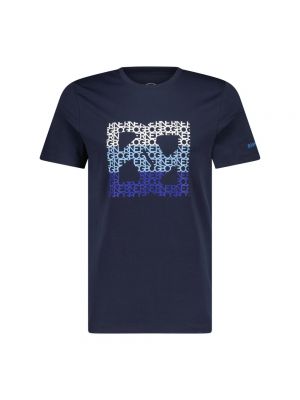 T-shirt mit print Bogner blau
