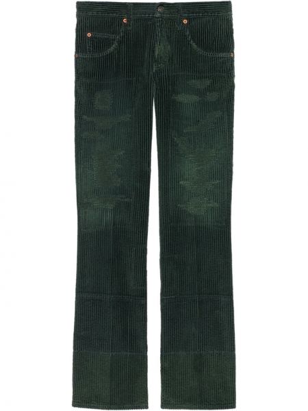 Pantalones bootcut Gucci verde