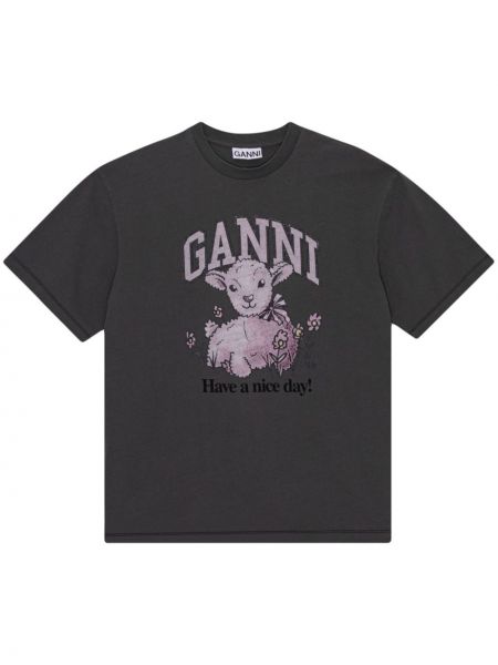 T-shirt di cotone Ganni