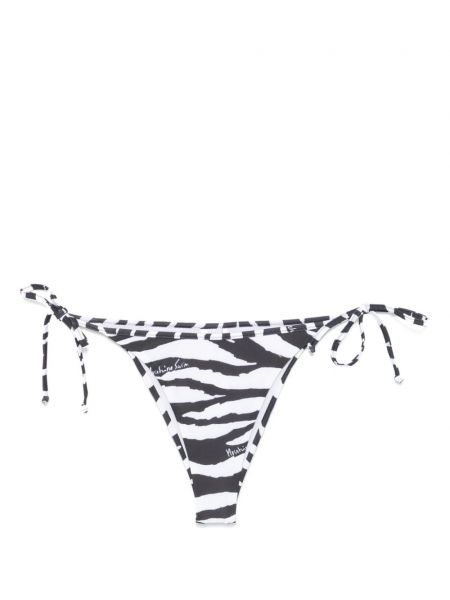 Zebra-print trykt bikini Moschino sort