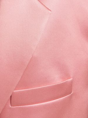 Blazer di raso di seta Magda Butrym rosa