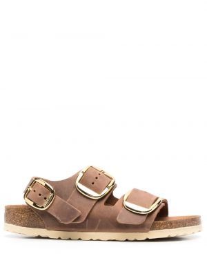 Sandaletter med spännesknäppning med slingback Birkenstock brun