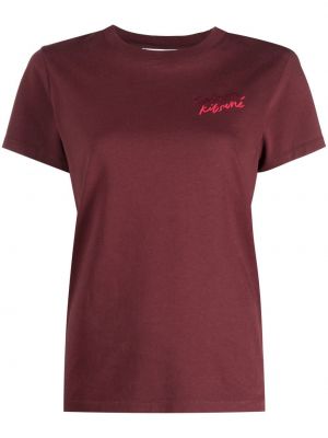 T-shirt Maison Kitsuné röd