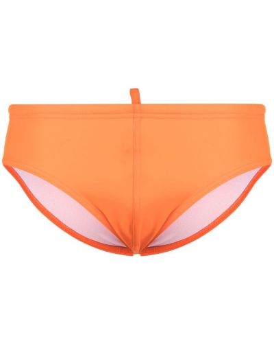 Trykt badebukse Dsquared2 oransje