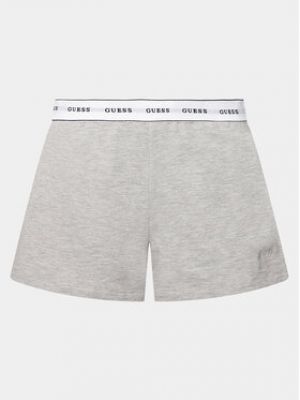 Shorts de sport large Guess gris
