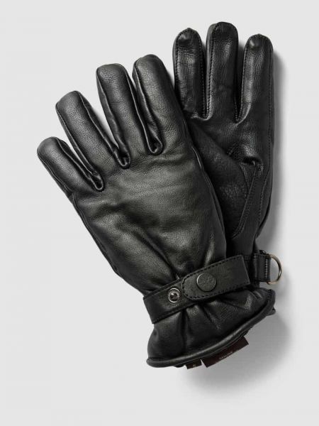 Rękawiczki skórzane Pearlwood czarne