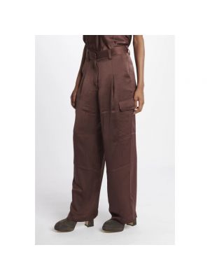 Pantalones cargo de raso Ba&sh marrón