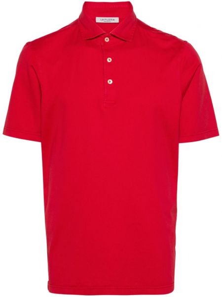 Kokvilnas polo krekls Fileria sarkans