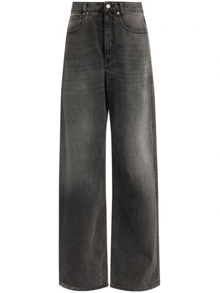Asymetrické voľné džínsy Mm6 Maison Margiela sivá