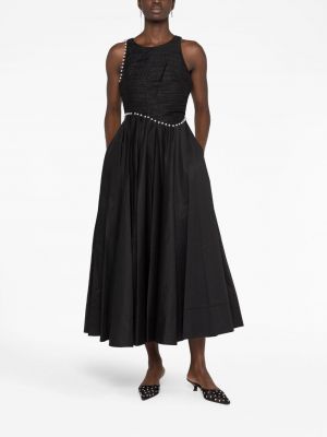Kleid mit perlen aus baumwoll Aje schwarz