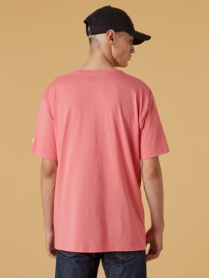 Oversized tričko New Era růžové