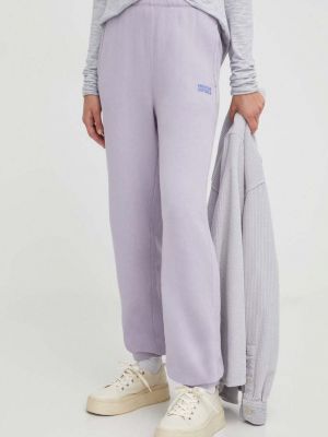 Sportovní kalhoty s potiskem American Vintage fialové