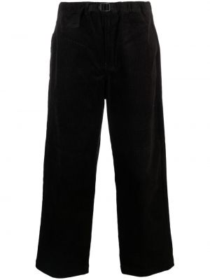 Pantalon en velours côtelé large Danton noir