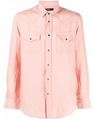 Camisa con botones Diesel rosa