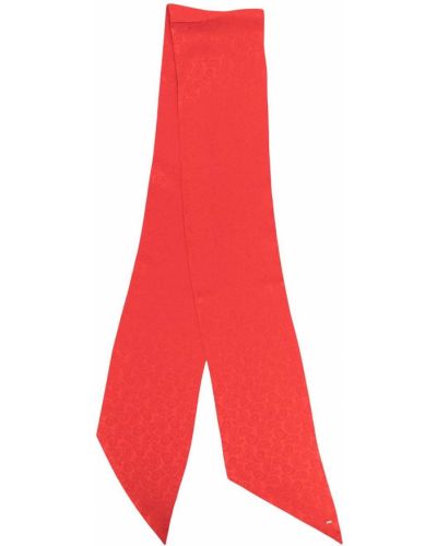 Pañuelo de cachemir con estampado de cachemira Saint Laurent rojo