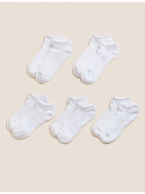 Bílé nízké ponožky Marks & Spencer