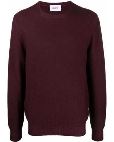 Jersey de tela jersey de cuello redondo D4.0 violeta