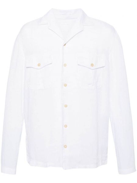 Ľanová dlhá košeľa 120% Lino biela